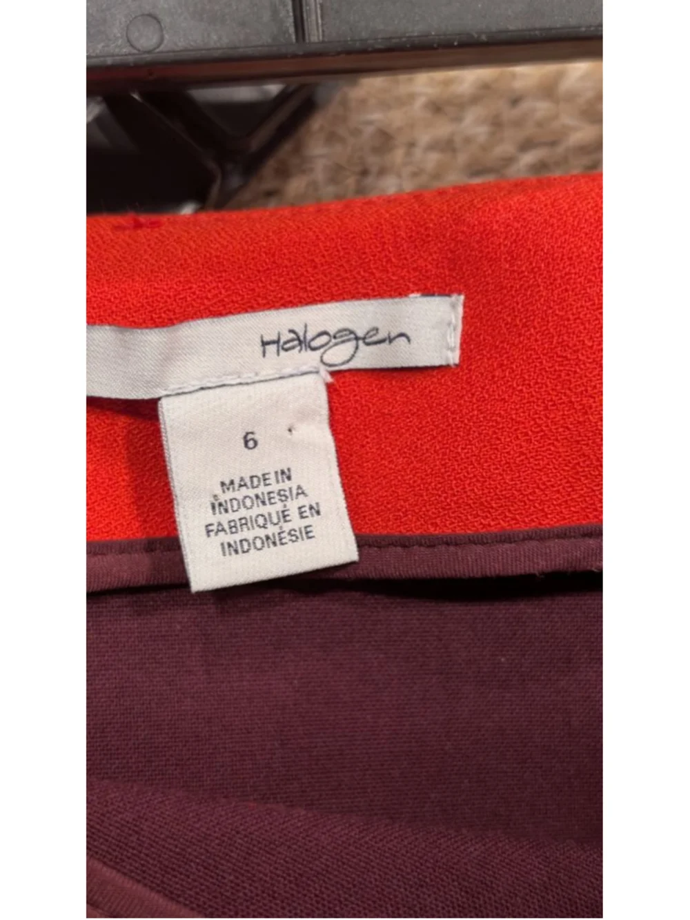 Women's Halogen Red Pencil Skirt with Slit - Size 6 - Picture 6 of 7